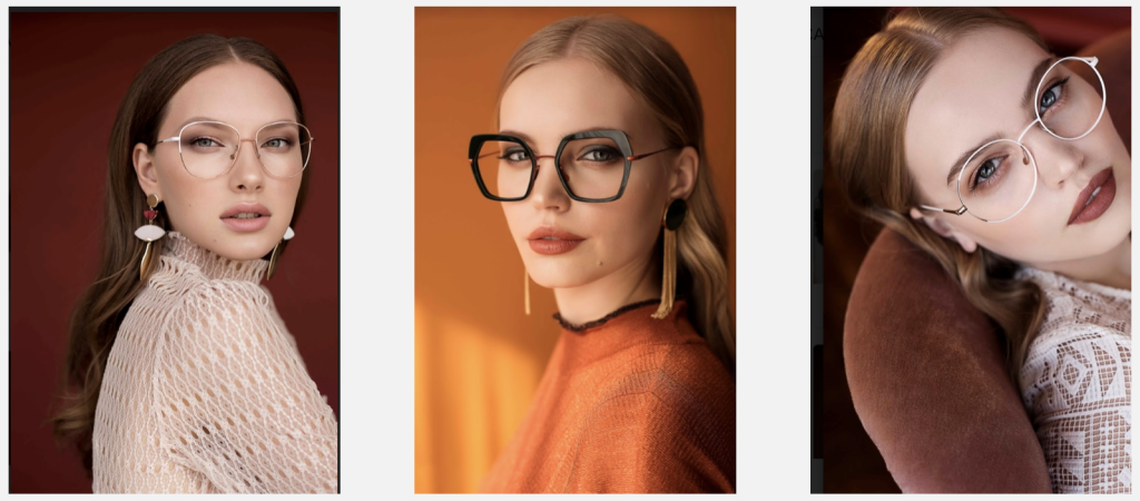 Faces of Siberian models in new marketing campaign of Caroline Abram eyewear brand